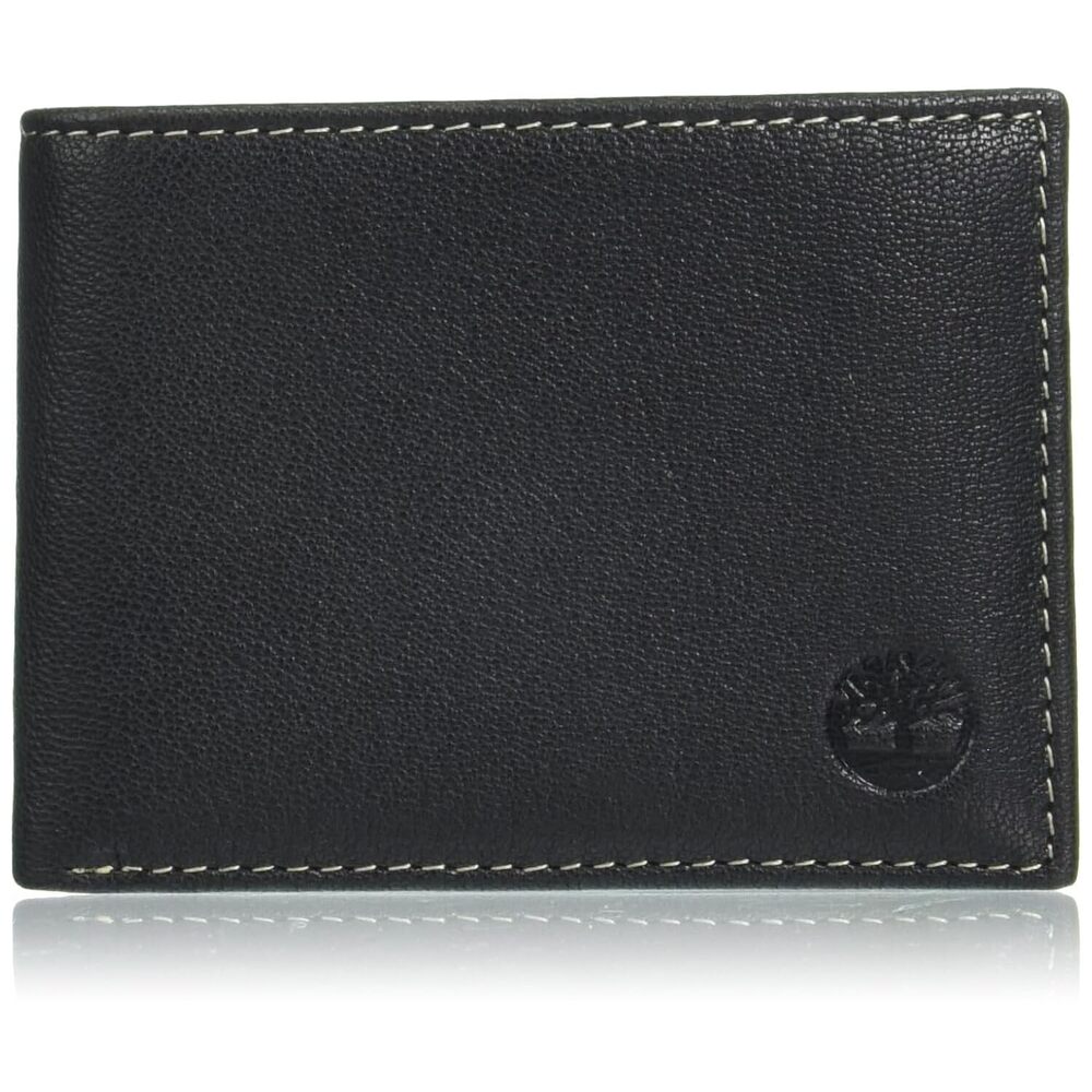 Men's RFID Blocking Wallet – Genuine Leather Passcase with Removable